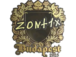 Sticker | zont1x (Gold) | Budapest 2025