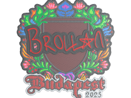 Sticker | Brollan (Embroidered) | Budapest 2025