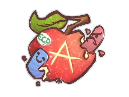 Sticker | Apple A Day (Glitter)