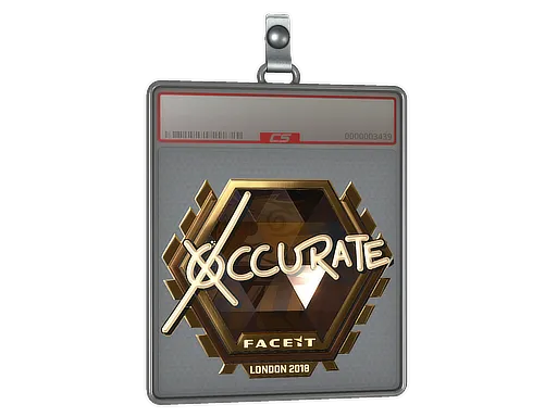 Sticker Slab | xccurate (Gold) | London 2018