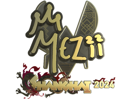 Sticker | mezii (Gold) | Shanghai 2024