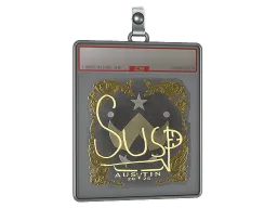 Sticker Slab | susp (Gold) | Austin 2025