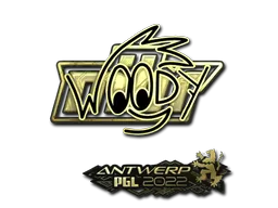 Sticker | WOOD7 (Gold) | Antwerp 2022