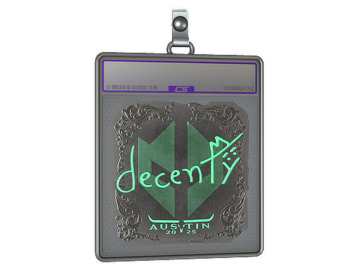 Sticker Slab | decenty (Foil) | Austin 2025