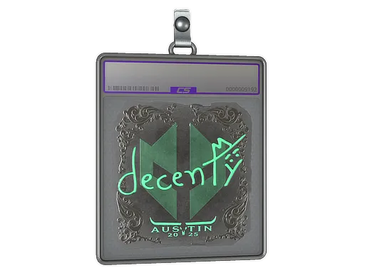 Sticker Slab | decenty (Foil) | Austin 2025