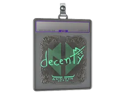 Sticker Slab | decenty (Foil) | Austin 2025