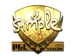 Sticker | s1mple (Gold) | Krakow 2017 CS2 skin