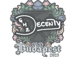 Sticker | decenty | Budapest 2025