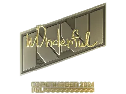 Sticker | w0nderful (Gold) | Copenhagen 2024