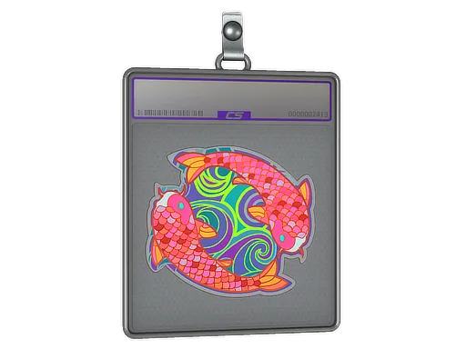 Sticker Slab | Twin Koi (Holo)