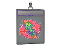 Sticker Slab | Twin Koi (Holo)