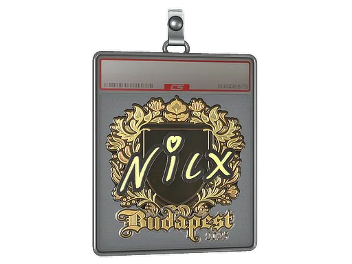 Sticker Slab | nicx (Gold) | Budapest 2025