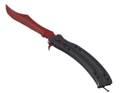 ★ Butterfly Knife | Crimson Web (Minimal Wear)