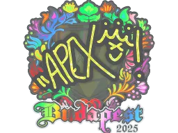 Sticker | apEX (Holo) | Budapest 2025