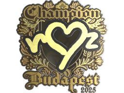 Sticker | ropz (Gold, Champion) | Budapest 2025