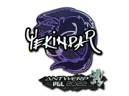 Sticker | YEKINDAR (Glitter) | Antwerp 2022