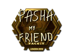 Sticker | pashaBiceps (Gold) | London 2018