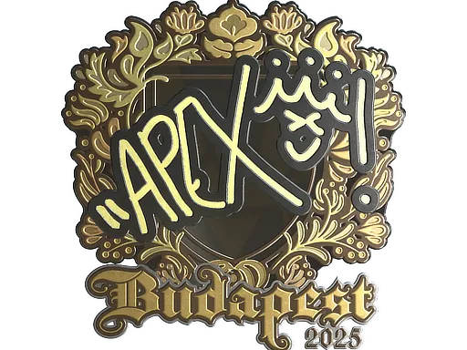 Sticker | apEX (Gold) | Budapest 2025