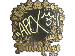Sticker | apEX (Gold) | Budapest 2025