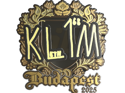 Sticker | kl1m (Gold) | Budapest 2025