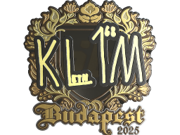 Sticker | kl1m (Gold) | Budapest 2025