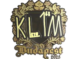 Sticker | kl1m (Gold) | Budapest 2025