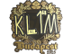 Sticker | kl1m (Gold) | Budapest 2025