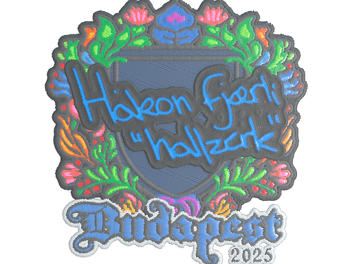 Sticker | hallzerk (Embroidered) | Budapest 2025