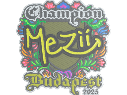 Sticker | mezii (Embroidered, Champion) | Budapest 2025