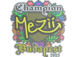 Sticker | mezii (Embroidered, Champion) | Budapest 2025