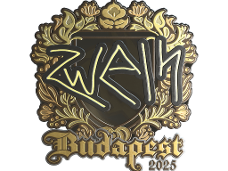 Sticker | zweih (Gold) | Budapest 2025