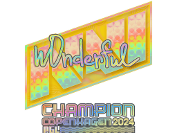 Sticker | w0nderful (Holo, Champion) | Copenhagen 2024