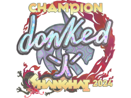Sticker | donk (Holo, Champion) | Shanghai 2024