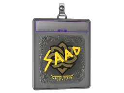 Sticker Slab | saadzin (Foil) | Austin 2025