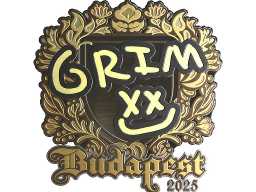 Sticker | Grim (Gold) | Budapest 2025
