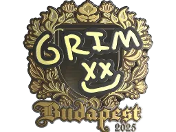 Sticker | Grim (Gold) | Budapest 2025