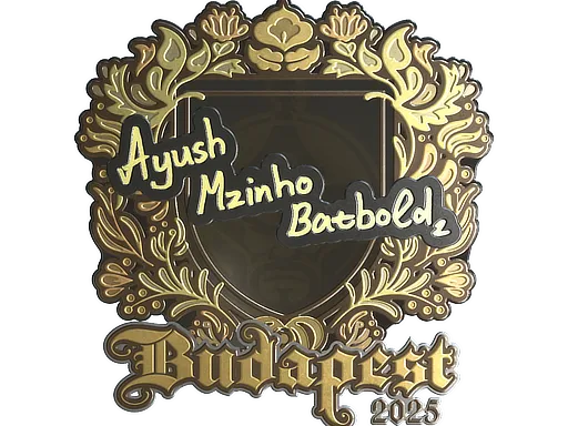Sticker | mzinho (Gold) | Budapest 2025