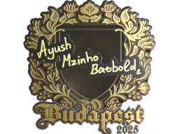 Sticker | mzinho (Gold) | Budapest 2025
