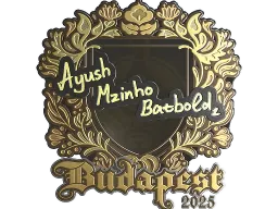 Sticker | mzinho (Gold) | Budapest 2025
