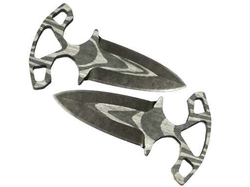 ★ StatTrak™ Shadow Daggers | Black Laminate (Battle-Scarred)