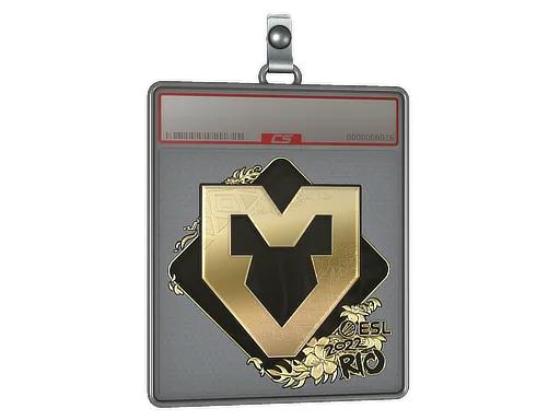 Sticker Slab | MOUZ (Gold) | Rio 2022