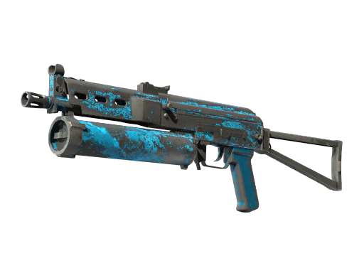 StatTrak™ PP-Bizon | Blue Streak (Battle-Scarred)