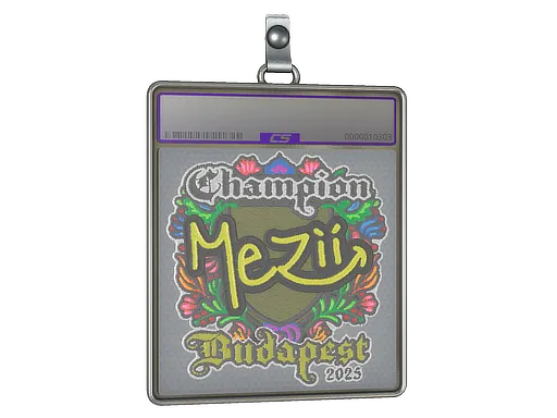 Sticker Slab | mezii (Embroidered, Champion) | Budapest 2025