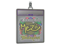 Sticker Slab | mezii (Embroidered, Champion) | Budapest 2025