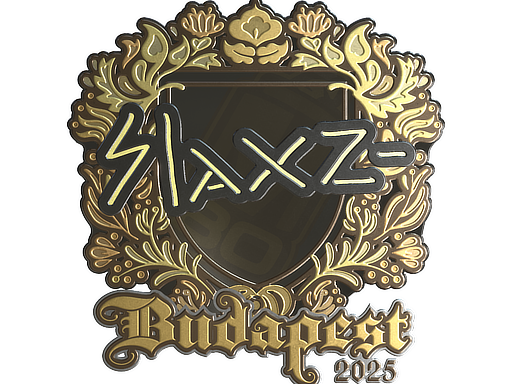 Sticker | slaxz- (Gold) | Budapest 2025