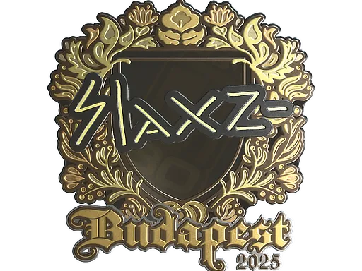 Sticker | slaxz- (Gold) | Budapest 2025