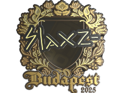 Sticker | slaxz- (Gold) | Budapest 2025