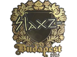 Sticker | slaxz- (Gold) | Budapest 2025