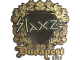 Sticker | slaxz- (Gold) | Budapest 2025