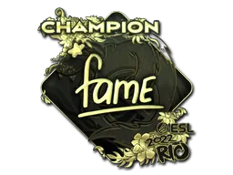 Sticker | fame (Gold, Champion) | Rio 2022